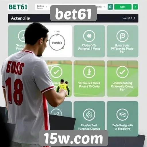 Funcionalidades do sistema de apostas do bet61